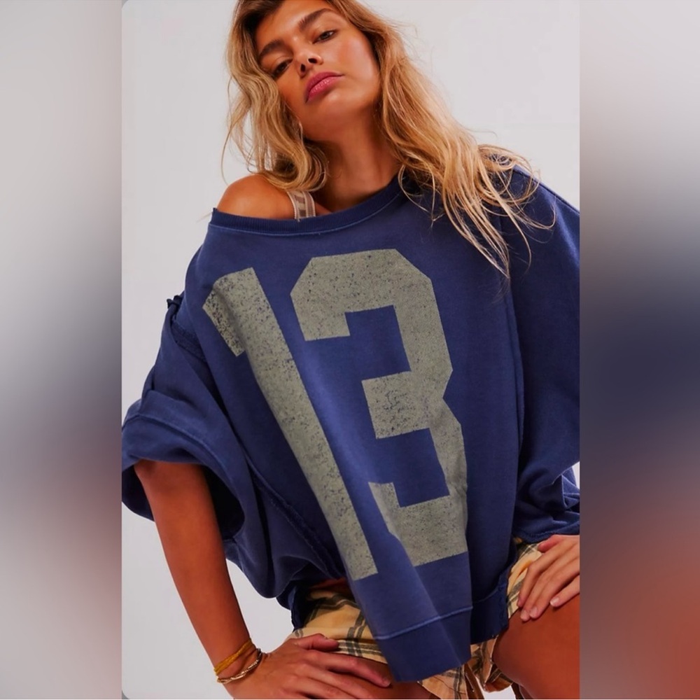 NWT Free People Camden Sweatshirt - Picture 6 of 13